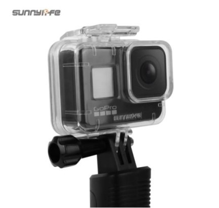 GoPro Hero 8 Black Waterproof Case + Diving Filter (3adet) - Thumbnail