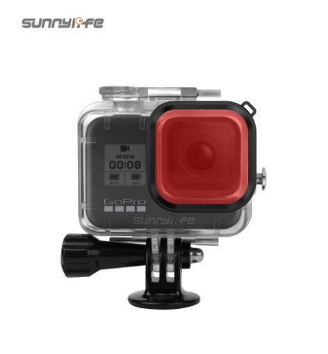 GoPro Hero 8 Black Waterproof Case + Diving Filter (3adet)