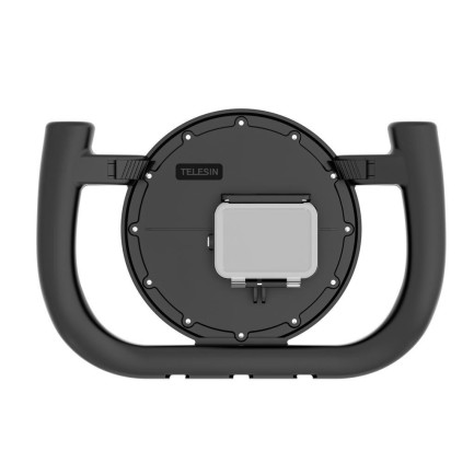 GoPro Hero12 Black / Hero11 / Hero10 / Hero9 Black İçin Çift El Dome Port Housing Su Geçirmez Su Altı ve Üstü Yarım Küre - Thumbnail