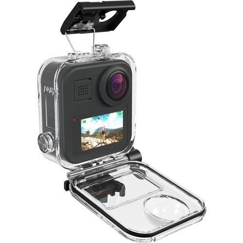 GoPro Max 360 Su Geçirmez Housing Koruyucu Muhafaza Kamera Kutusu Koruma Kabı Kılıf + Lens Koruma Kapakları