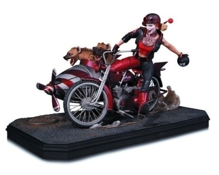 Dc Collectibles Gotham City Garage Harley Quinn Statue - Thumbnail