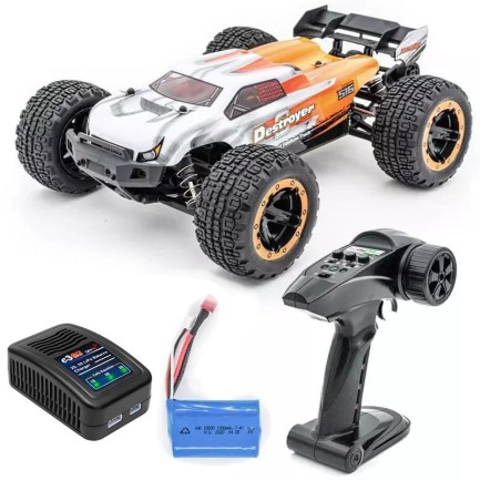 HAIBOXING - HAIBOXING 1/16th scale 4WD Brushless Truggy RTR (Turuncu)+SKYRC E3 LiPO Hızlı Şarj Edici