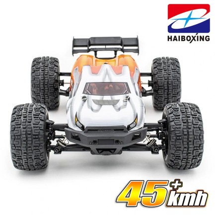 HAIBOXING 1/16 Destroyer Uzaktan Kumandalı Model Araba RTR 4WD Brushless Truck (Turuncu) + Extra Bataryalı - Thumbnail