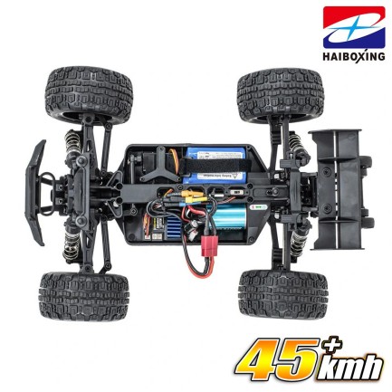 HAIBOXING 1/16 Destroyer Uzaktan Kumandalı Model Araba RTR 4WD Brushless Truck (Turuncu) + Extra Bataryalı - Thumbnail