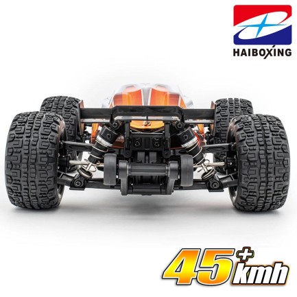 HAIBOXING 1/16 Destroyer Uzaktan Kumandalı Model Araba RTR 4WD Brushless Truck (Turuncu) + Extra Bataryalı - Thumbnail