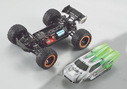 HAIBOXING RC 1/16 Destroyer 45KM+ Sürat Uzaktan Kumandalı Model RC Model Araba RTR Elektrikli 4WD Brushless Fırçasız Truggy Truck (Yeşil) + 1100 mAh 7.4V 2S 30C Lipo Batarya - Thumbnail