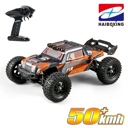 HAIBOXING - HAIBOXING RC 1/12 901 Firebolt 50+ KM/H Sürat 4X4 Uzaktan Kumandalı RC Model Araba RTR Elektrikli 4WD Offroad Truck (Turuncu)