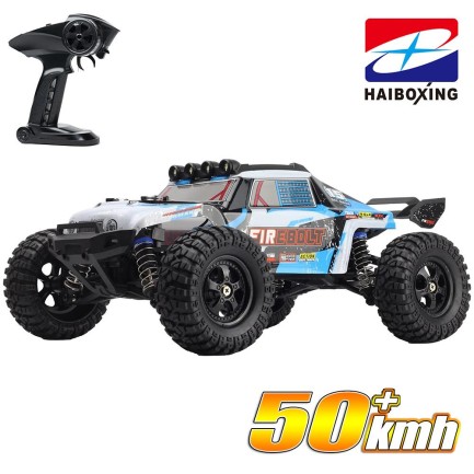 HAIBOXING - HAIBOXING RC 1/12 901 Firebolt 50+ KM/H Sürat Uzaktan Kumandalı RC Model Araba RTR Elektrikli 4WD Offroad Truck (Mavi)