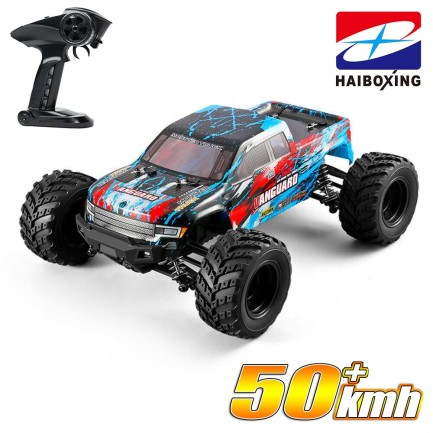 HAIBOXING - HAIBOXING RC 1/12 903 Vanguard 50+ KM/H Sürat 4X4 Uzaktan Kumandalı RC Model Araba RTR Elektrikli 4WD Offroad Truck (Mavi)