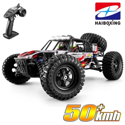 HAIBOXING - HAIBOXING RC 1/12 905 Twister 50+ KM/H Sürat 4X4 Uzaktan Kumandalı RC Model Araba RTR Elektrikli 4WD Offroad Truck (Kırmızı)