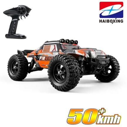 HAIBOXING RC 1/12 901 Firebolt 50+ KM/H Sürat 4X4 Uzaktan Kumandalı RC Model Araba RTR Elektrikli 4WD Offroad Truck (Turuncu) - Thumbnail