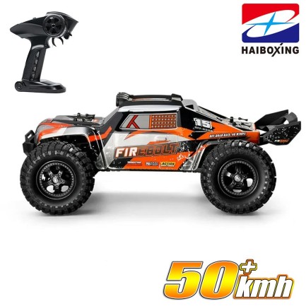 HAIBOXING RC 1/12 901 Firebolt 50+ KM/H Sürat 4X4 Uzaktan Kumandalı RC Model Araba RTR Elektrikli 4WD Offroad Truck (Turuncu) - Thumbnail