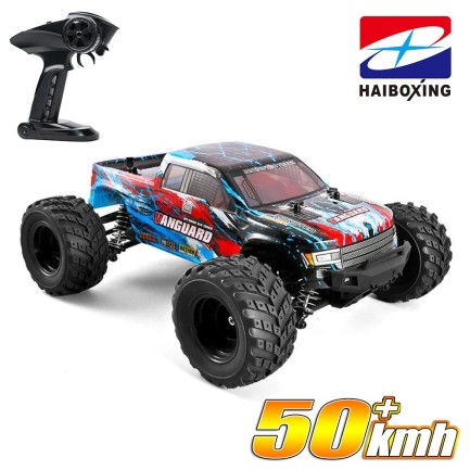 HAIBOXING RC 1/12 903 Vanguard 50+ KM/H Sürat 4X4 Uzaktan Kumandalı RC Model Araba RTR Elektrikli 4WD Offroad Truck (Mavi) - Thumbnail