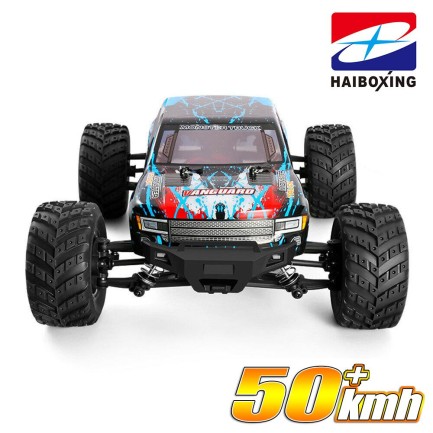 HAIBOXING RC 1/12 903 Vanguard 50+ KM/H Sürat 4X4 Uzaktan Kumandalı RC Model Araba RTR Elektrikli 4WD Offroad Truck (Mavi) - Thumbnail