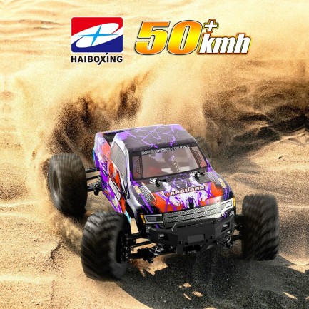 HAIBOXING RC 1/12 903 Vanguard 50+ KM/H Sürat 4X4 Uzaktan Kumandalı RC Model Araba RTR Elektrikli 4WD Offroad Truck (Mor) - Thumbnail