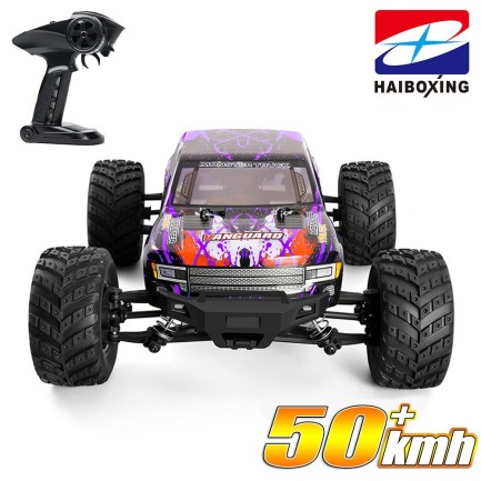 HAIBOXING RC 1/12 903 Vanguard 50+ KM/H Sürat 4X4 Uzaktan Kumandalı RC Model Araba RTR Elektrikli 4WD Offroad Truck (Mor) - Thumbnail