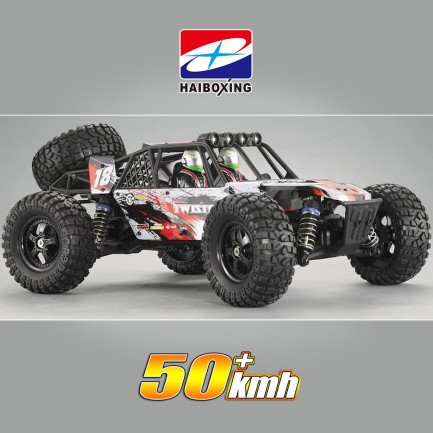 HAIBOXING RC 1/12 905A 50+ KM/H Sürat 4X4 Uzaktan Kumandalı RC Model Araba RTR Elektrikli 4WD Brushless Fırçasız Offroad Truck (Kırmızı) - Thumbnail