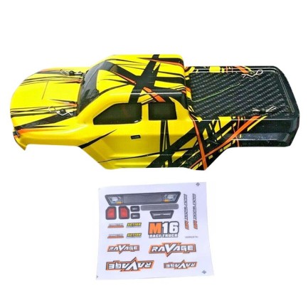 HAIBOXING - HAIBOXING Truck Body Gövde Kep (Yellow)+Body Decal-Brushless Version 16889 / 16889A