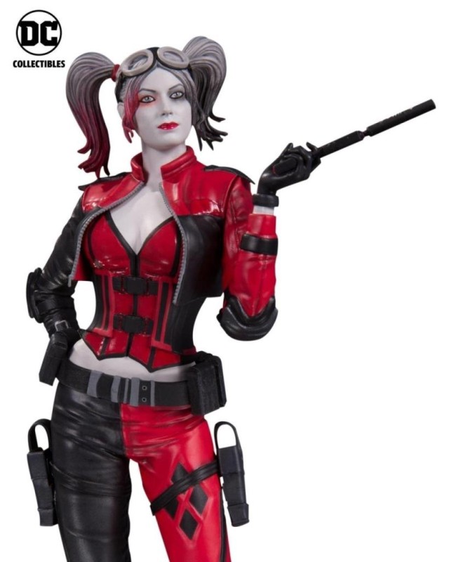 Dc Collectibles Harley Quinn Injustice 2 Red Black & White Statue