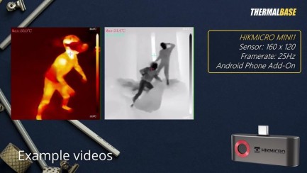 Hikmicro Mini1 IR Resolution Temal Kameralı Görüntüleme Sistemi (Android Telefonlar İçin Type-C) (25 Hz 160 x 120 19200 Piksels) - Thumbnail