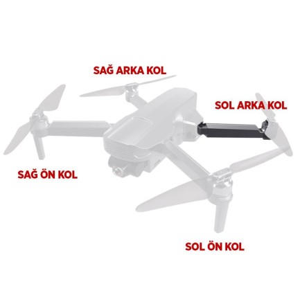HOSHI - HOSHI XIL 011 Drone İçin Sol Arka Motor Kolu Arm