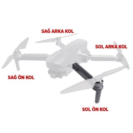 HOSHI - HOSHI XIL 011 Drone İçin Sol Ön Motor Kolu Arm