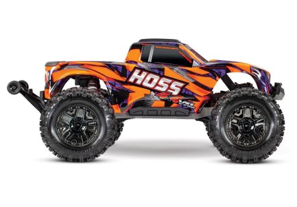 Traxxas Hoss 4X4 VXL 3S 4WD Brushless RTR 1/10 TQi & TSM Elektrikli Rc Model Araba Turuncu - Thumbnail