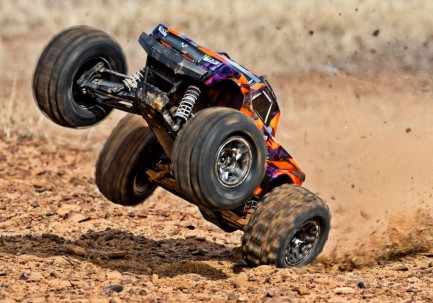 Traxxas Hoss 4X4 VXL 3S 4WD Brushless RTR 1/10 TQi & TSM Elektrikli Rc Model Araba Turuncu - Thumbnail