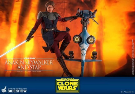 Hot Toys Anakin Skywalker and STAP Sixth Scale Figure Set - TMS20 906795 - The Clone Wars - Thumbnail