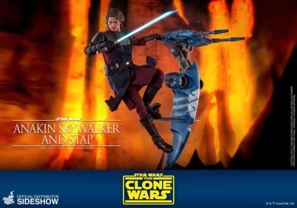 Hot Toys Anakin Skywalker and STAP Sixth Scale Figure Set - TMS20 906795 - The Clone Wars - Thumbnail