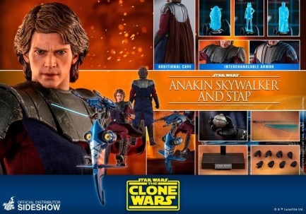 Hot Toys Anakin Skywalker and STAP Sixth Scale Figure Set - TMS20 906795 - The Clone Wars - Thumbnail