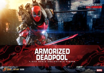 Hot Toys Armorized Deadpool Diecast Sixth Scale Figure - 908909 - CMS9D42 - Marvel Comics / Deadpool Comic - Thumbnail