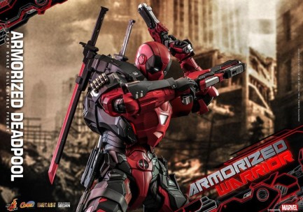 Hot Toys Armorized Deadpool Diecast Sixth Scale Figure - 908909 - CMS9D42 - Marvel Comics / Deadpool Comic - Thumbnail