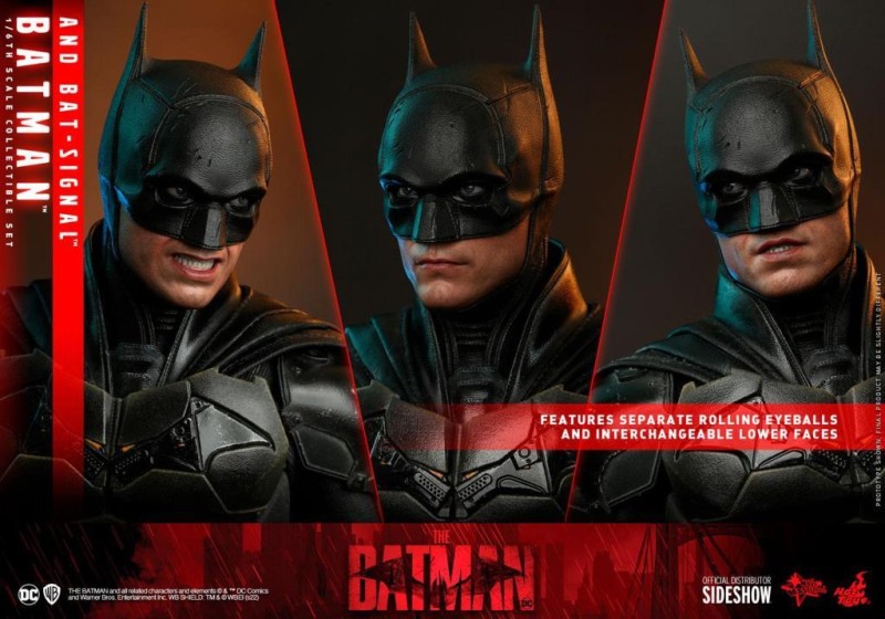 Hot Toys Batman and Bat-Signal Sixth Scale Figure Collectible Set 910596 MMS641 DC Comics / The Batman 2022