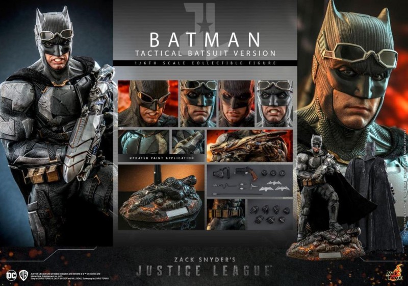 Hot Toys Batman (Tactical Batsuit Version) Sixth Scale Figure - 911795 TMS085 - DC Comics / Zack Snyder’s Justice League