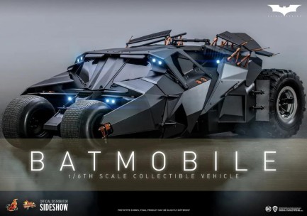 Hot Toys Batmobile Sixth Scale Figure Accessory 908080 - DC Comics / Batman Begins Movie Masterpiece Series MMS596 - Thumbnail