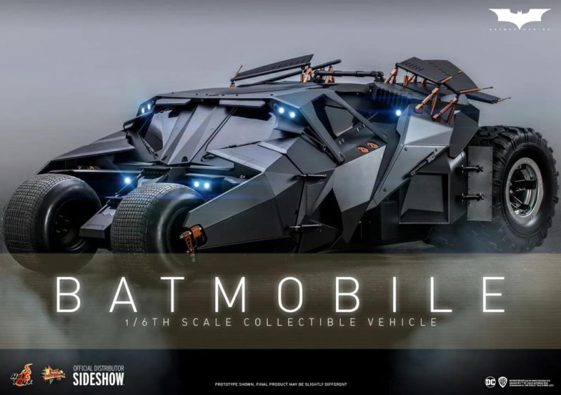 Hot Toys Batmobile Sixth Scale Figure Accessory 908080 - DC Comics / Batman Begins Movie Masterpiece Series MMS596