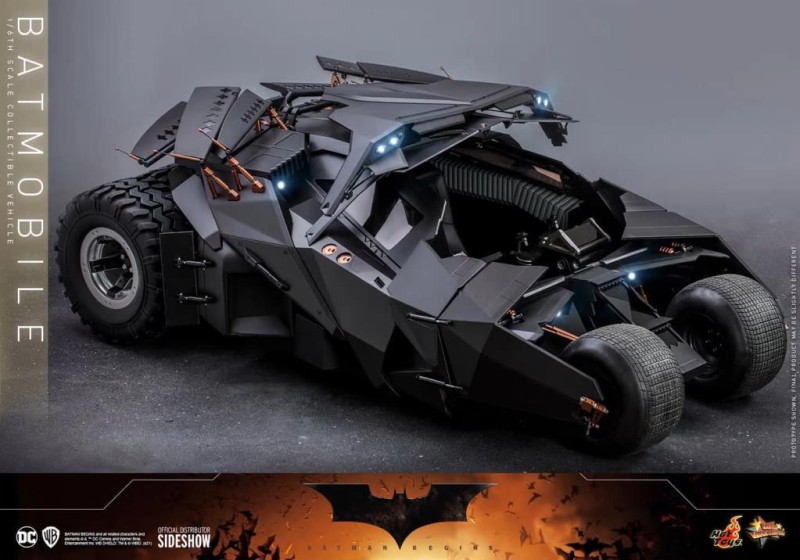 Hot Toys Batmobile Sixth Scale Figure Accessory 908080 - DC Comics / Batman Begins Movie Masterpiece Series MMS596