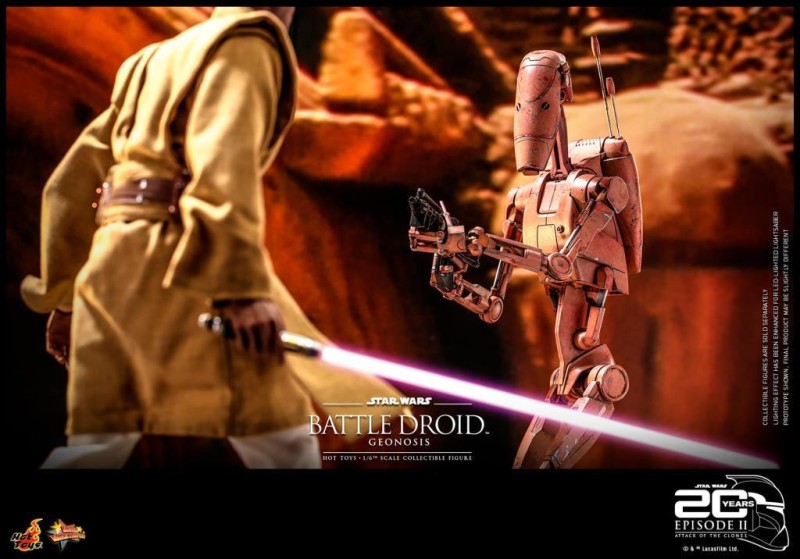 Hot Toys Battle Droid (Geonosis) Sixth Scale Figure - 911038 - Star Wars / Episode II Attack Of The Clones - MMS649