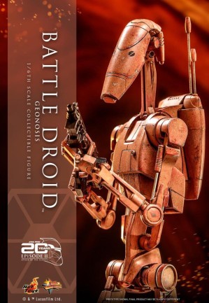 Hot Toys Battle Droid (Geonosis) Sixth Scale Figure - 911038 - Star Wars / Episode II Attack Of The Clones - MMS649 - Thumbnail