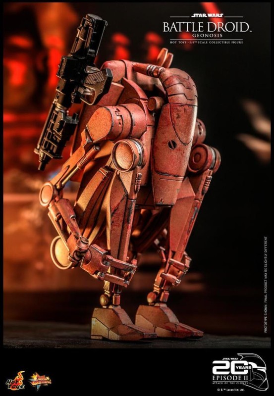 Hot Toys Battle Droid (Geonosis) Sixth Scale Figure - 911038 - Star Wars / Episode II Attack Of The Clones - MMS649