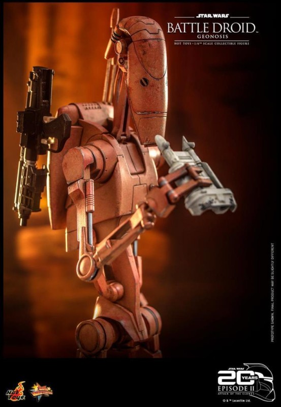 Hot Toys Battle Droid (Geonosis) Sixth Scale Figure - 911038 - Star Wars / Episode II Attack Of The Clones - MMS649