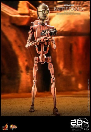 Hot Toys Battle Droid (Geonosis) Sixth Scale Figure - 911038 - Star Wars / Episode II Attack Of The Clones - MMS649 - Thumbnail