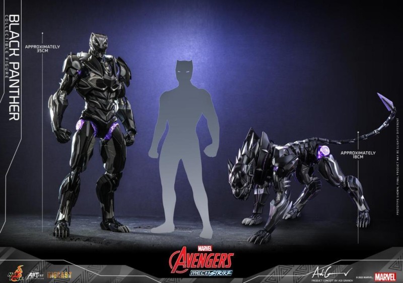 Hot Toys Black Panther (Mech Strike) Diecast Sixth Scale Figure 911477 AC05D55 Marvel Comics / Marvel's Avengers