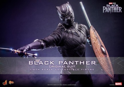 Hot Toys Black Panther (Original Suit) Sixth Scale Figure - 911691 MMS671 - Marvel Comics / Black Panther Legacy - Thumbnail