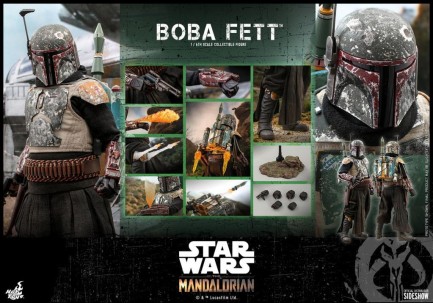 Hot Toys Boba Fett Sixth Scale Figure 907834 Television Masterpiece Series TMS33 Star Wars: The Mandalorian - Thumbnail