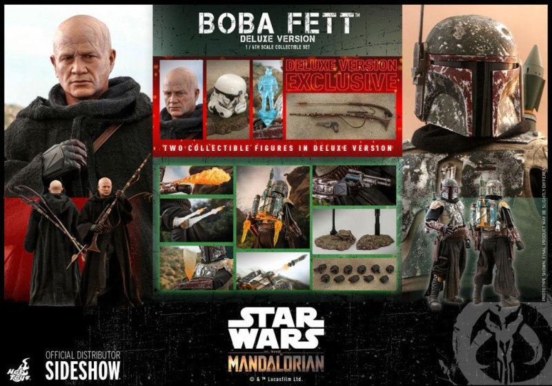 Hot Toys Boba Fett (The Mandalorian) Deluxe Version Sixth Scale Figure 907747 - Television Masterpiece Series 34 – Star Wars: The Mandalorian