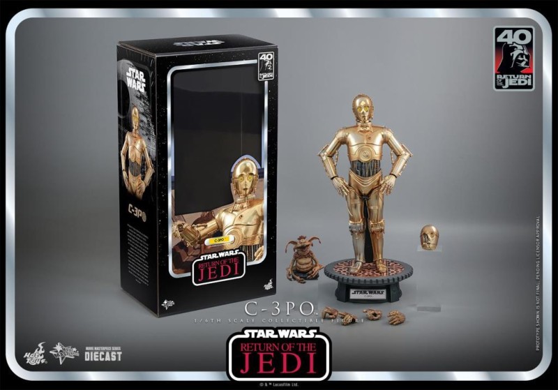 Hot Toys C-3PO ROTJ 40th Aniv. Diecast Sixth Scale Figure 912231 MMS701D56 Star Wars / Episode VI Return Of The Jedi