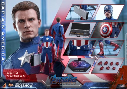 Hot Toys Captain America (2012 Version) Endgame Sixth Scale Figure 904929 - Thumbnail