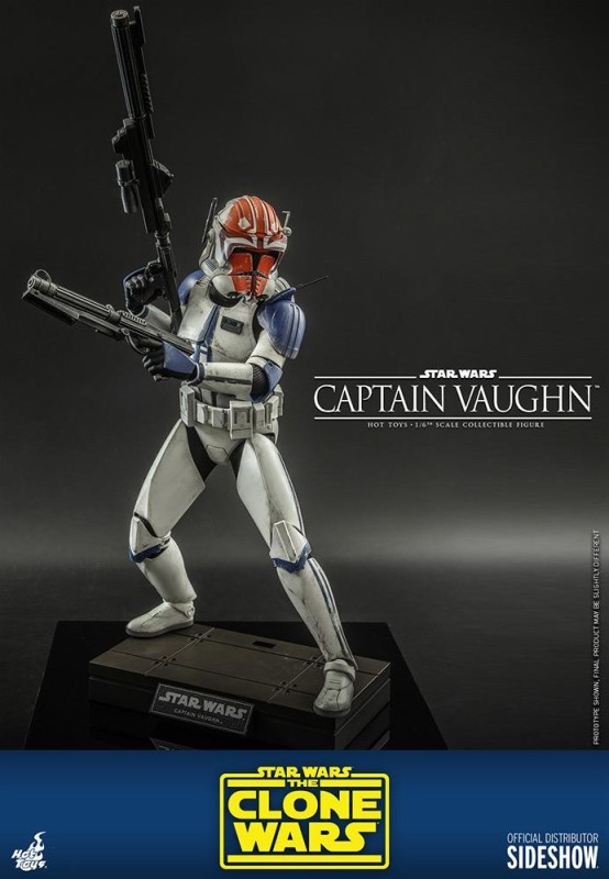 Hot Toys Captain Vaughn Sixth Scale Figure - 909744 - TMS65 - Star Wars / The Clone Wars